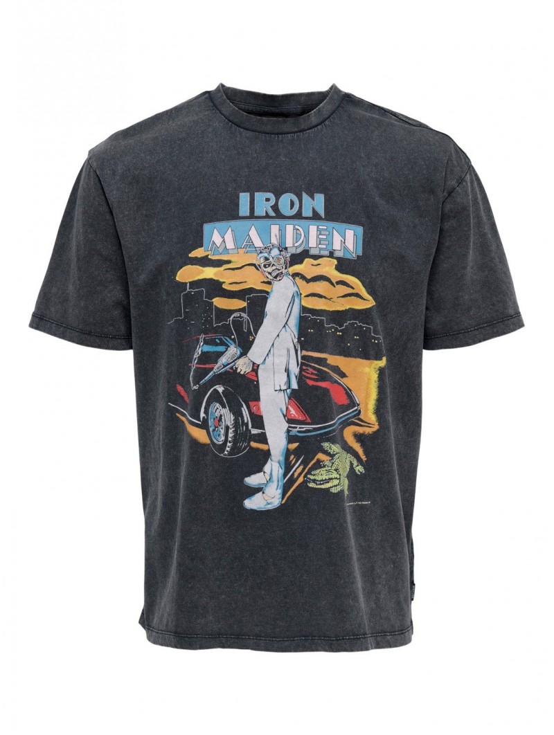 Birmania Autenticación Adaptabilidad Camiseta Iron Maiden, Only & Sons