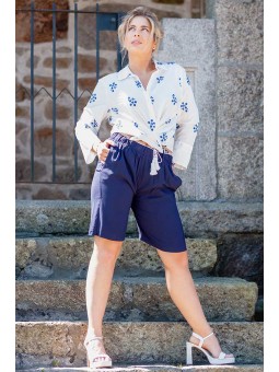 Pantalón corto liso