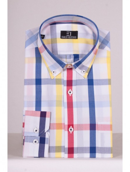 Camisa de cuadros manga larga Camisa de cuadros manga larga