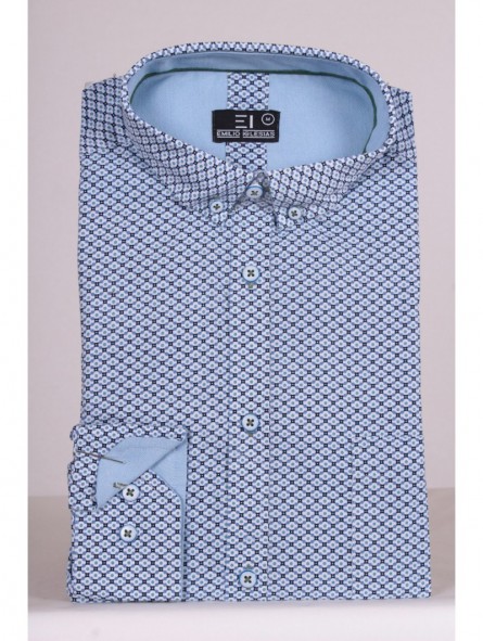 Camisa estampada manga larga Camisa estampada manga larga