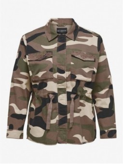 Sobrecamisa estampado camuflaje, Only Carmakoma