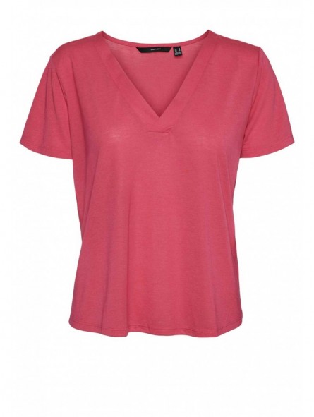 Camiseta lisa escote pico, Vero Moda