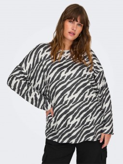 Camiseta estampado animal print, Only Carmakoma