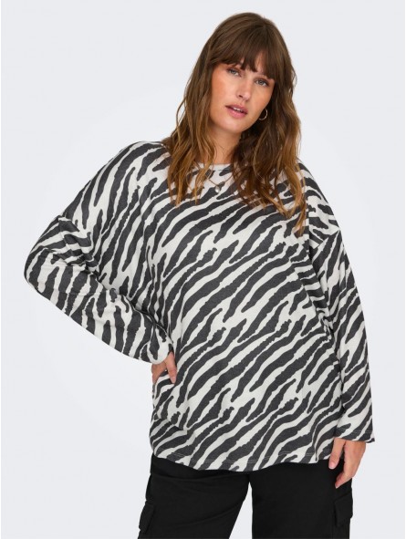 Camiseta estampado animal print, Only Carmakoma