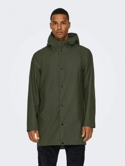 Chubasquero impermeable con capucha, Only and Sons