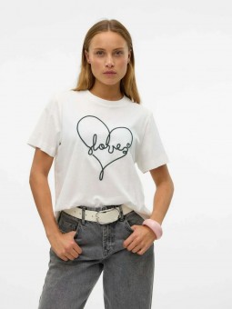 Camiseta bordada M/C, Vero Moda