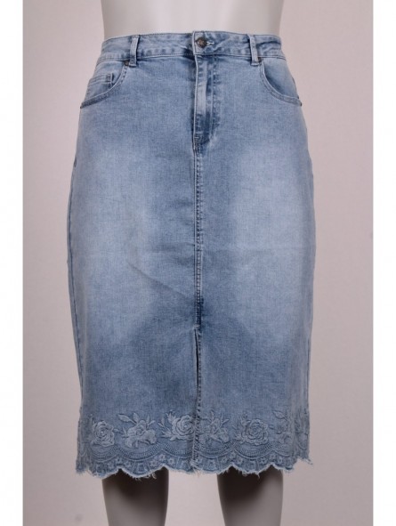 FALDA FARA254302 BORDADA
