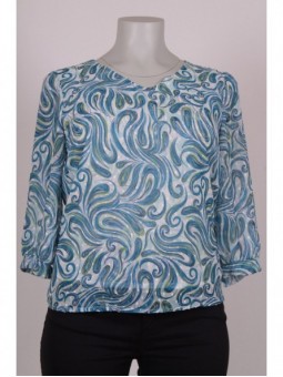 BLUSON 4023 M/L ESTAMPADO PLUMETI
