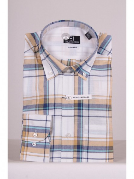 CAMISA 63841 SEMIHILO C/BOLSILLO