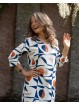 VESTIDO 7064 ESTAMPADO MANGA 3/4